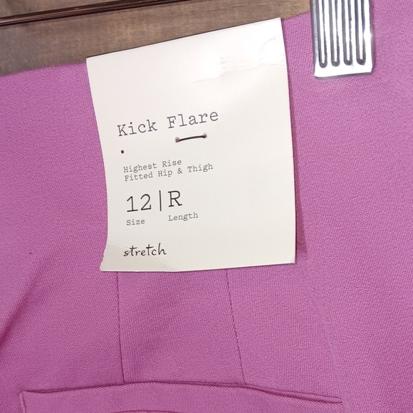 A New Day Kick Flare Trouser Pants Pink 12 NWT - Picture 6 of 8